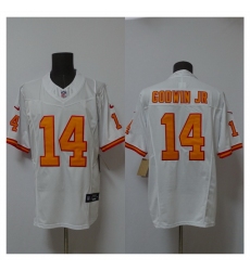 Men Tampa Bay Buccaneers 14 Chris Godwin Jr  White 2025 F U S E  Vapor Limited Stitched Jersey