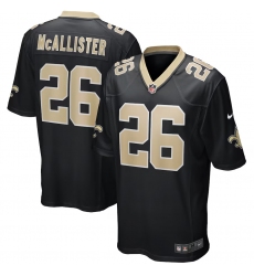 Men New Orleans Saints 26 Deuce McAllister Black Vapor Limited Stitched Football Jersey