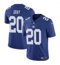 Men New York Giants 20 Eric Gray Blue Vapor Untouchable Limited Stitched Jersey