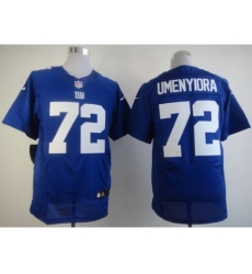 Nike New York Giants 72 Osi Umenyiora Blue Elite NFL Jersey