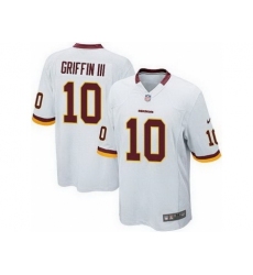 Nike Washington Redskins 10 Robert Griffin III White Game NFL Jersey