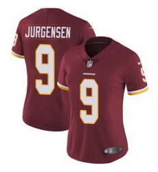 Nike Redskins #9 Sonny Jurgensen Burgundy Red Team Color Womens Stitched NFL Vapor Untouchable Limited Jersey