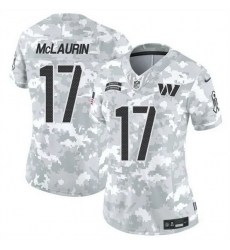 Women Washington Commanders 17 Terry McLaurin 2024 F U S E Arctic Camo Salute To Service