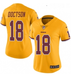 Womens Nike Washington Redskins 18 Josh Doctson Limited Gold Rush Vapor Untouchable NFL Jersey