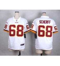 nike women nfl jerseys washington redskins 68 scherff white[nike]