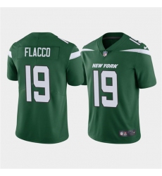 Men New York Jets 19 Joe Flacco Green Vapor Untouchable Limited Stitched Jersey