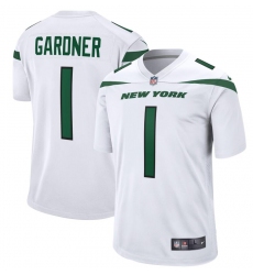 Men Nike New York Jets #1 Sauce Gardner White Vapor Limited Jersey