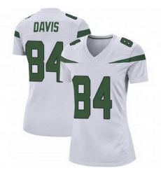 Women New York Jets Corey Davis #84 White Vapor Limited Stitched Football Jersey