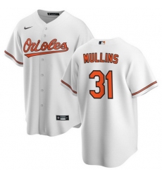 Men Baltimore Orioles 31 Cedric Mullins White Cool Base Stitched Jersey