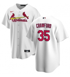 Men St  Louis Cardinals 35 Brandon Crawford White Cool Base Stitched Baseball Jersey