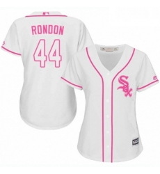 Womens Majestic Chicago White Sox 44 Bruce Rondon Authentic White Fashion Cool Base MLB Jersey 