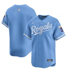 Men Kansas City Royals Blank Light Blue 2024 Alternate Limited Stitched Baseball Jersey