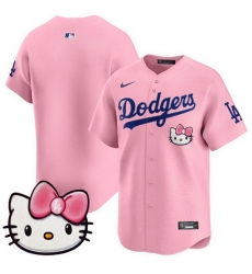 Men Los Angeles Dodgers Blank Pink 2025 Hello Kitty Vapor Limited Stitched Baseball Jersey Men Los Angeles Dodgers Blank Pink 2025 Hello Kitty Vapor Limited Stitched Baseball Jersey