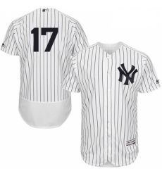 Mens Majestic New York Yankees 17 Matt Holliday WhiteNavy Flexbase Authentic Collection MLB Jersey