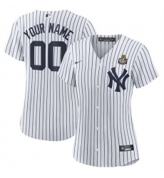 Women New York Yankees Active Player Custom White 2024 World Series Cool Base Stitched Baseball Jersey