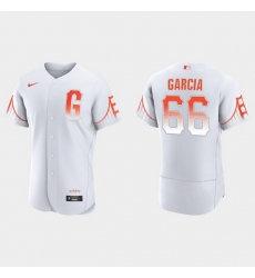 Men San Francisco Giants 66 Jarlin Garcia Men 2021 City Connect Authentic White Jersey