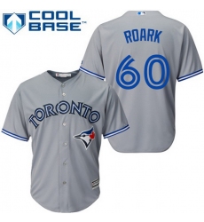 Blue Jays 60 Tanner Roark Grey New Cool Base Stitched MLB Jersey