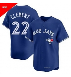 Men Toronto Blue Jays 22 Ernie Clement Blue Alternate 2025 MLB Cool base Jersey Men Toronto Blue Jays 22 Ernie Clement Blue Alternate 2025 MLB Cool base Jersey