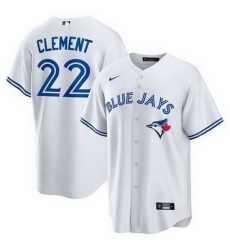 Men Toronto Blue Jays 22 Ernie Clement White MLB Cool base Jersey Men Toronto Blue Jays 22 Ernie Clement White MLB Cool base Jersey