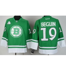 Boston Bruins 19 Tyler Seguin Green St Patty's Day NHL Jersey