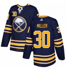 Mens Adidas Buffalo Sabres 30 Ryan Miller Premier Navy Blue Home NHL Jersey 