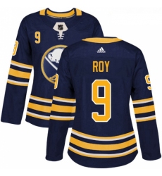 Womens Adidas Buffalo Sabres 9 Derek Roy Premier Navy Blue Home NHL Jersey 