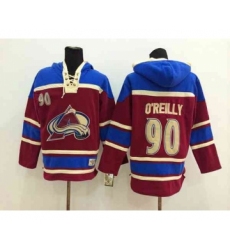 nhl jerseys colorado avalanche #90 oreilly red-blue[pullover hooded sweatshirt]