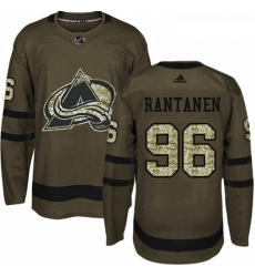 Youth Adidas Colorado Avalanche 96 Mikko Rantanen Premier Green Salute to Service NHL Jersey 