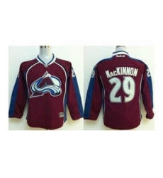 Youth NHL Jerseys Colorado Avalanche #29 Mackinnon red