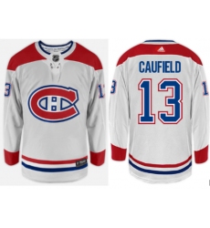 Men Montreal Canadiens #13 Cole Caufield Breakaway Away Jersey