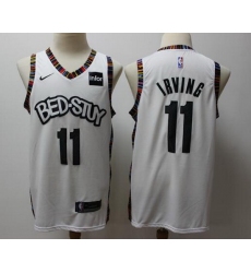 Nets 11 Kyrie Irving White 2019-20 City Edition Nike Swingman Jersey