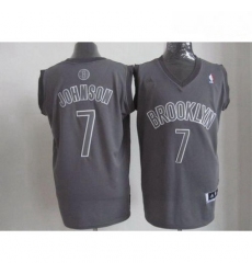 Nets 7 Joe Johnson Grey Big Color Fashion Stitched NBA Jersey