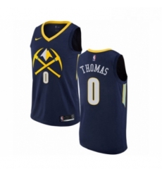 Youth Nike Denver Nuggets 0 Isaiah Thomas Swingman Navy Blue NBA Jersey City Edition 