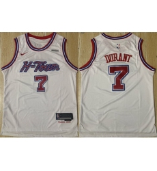 Men Houston Rockets 7 Kevin Durant White 2024 25 Stitched Jersey Men Houston Rockets 7 Kevin Durant White 2024 25 Stitched Jersey