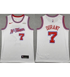 Men Houston Rockets 7 Kevin Durant White 2025 26 City Edition Stitched Jersey