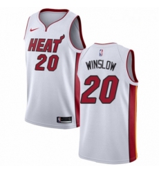 Mens Nike Miami Heat 20 Justise Winslow Swingman NBA Jersey Association Edition