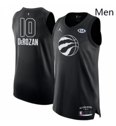 Mens Nike Jordan Toronto Raptors 10 DeMar DeRozan Authentic Black 2018 All Star Game NBA Jersey