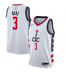 Wizards  3 Bradley Beal White Basketball Swingman City Edition 2019 20 Jersey