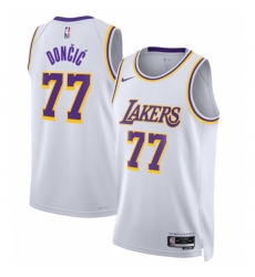 Youth Luka Doncic Los Angeles Lakers Jordan Brand Swingman Jersey Icon Edition White