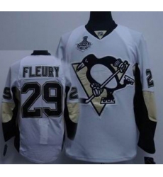 RBK hockey jerseys,Pittsburgh Penguins #29 M. Fleury STANLEY CUP WHITE