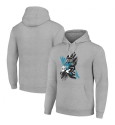 Men Starter Heather Gray Jacksonville Jaguars Player X Fleece Pullover Hoodie