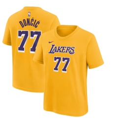 Men Los Angeles Lakers Short Sleeve T Shirt 005