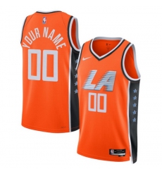 LA Clippers Nike Unisex 2025 2026 City Edition Swingman Custom Jersey Orange