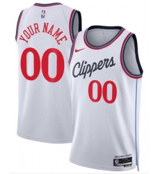 Men Women Youth Toddler LOS ANGELES CLIPPERS Custom Nike NBA Stitched Jersey White