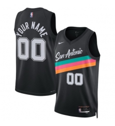 San Antonio Spurs Nike Unisex 2025 2026 City Edition Swingman Custom Jersey Black San Antonio Spurs Nike Unisex 2025 2026 City Edition Swingman Custom Jersey Black