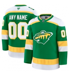 Men Women Youth Minnesota Wild Fanatics Green Alternate Premium Custom Jersey Men Women Youth Minnesota Wild Fanatics Green Alternate Premium Custom Jersey