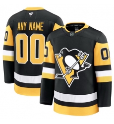 Men Women Youth Pittsburgh Penguins Fanatics Black Home Premium Custom Jersey