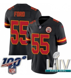 2020 Super Bowl LIV Youth Nike Kansas City Chiefs #55 Dee Ford Limited Black Rush Vapor Untouchable NFL Jersey