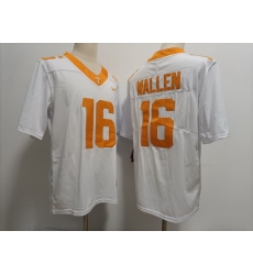 Men Tennessee Volunteers  Morgan Wallen #16 F U S E White College Football Jersey