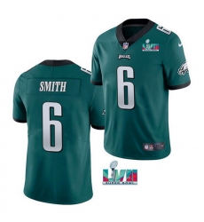 Men Women Youth Toddler Philadelphia Eagles 6 DeVonta Smith Green Super Bowl LVII Patch Vapor Untouchable Limited Stitched Jersey